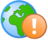 Globe icon.